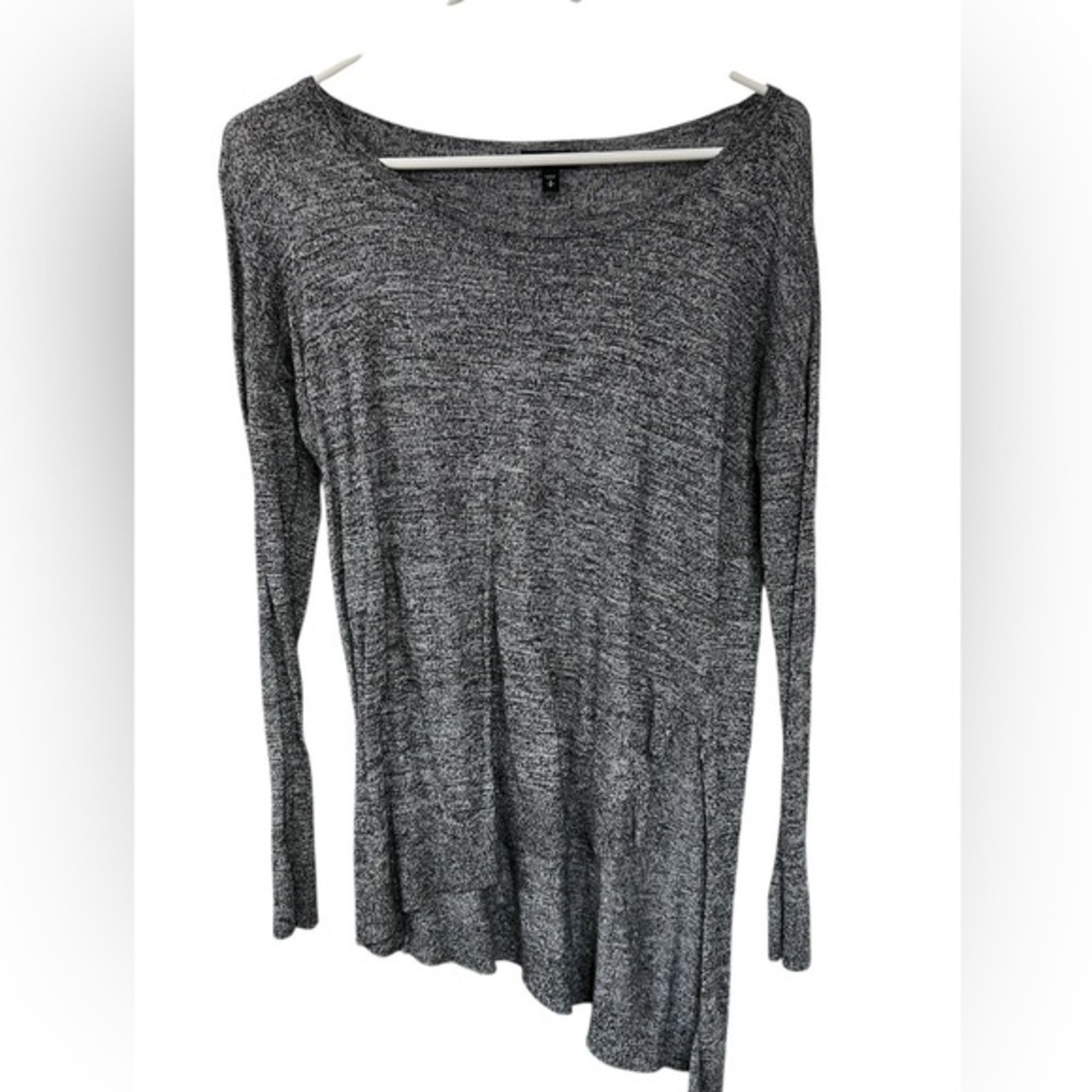 Express Charcoal Long Sleeve Top